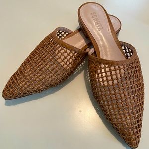 SCHUTZ Cilene Leather Flat